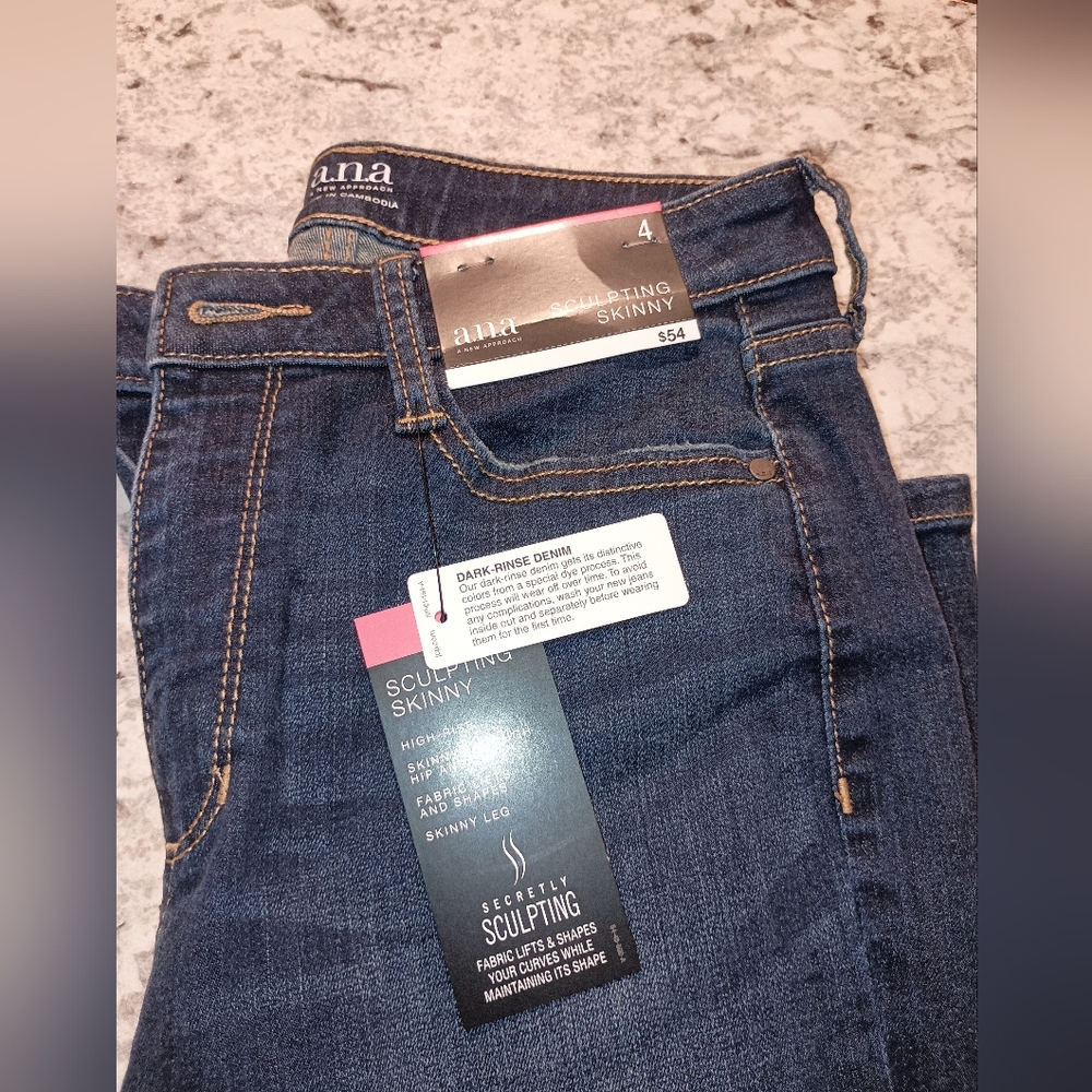 a.n.a Sculpting Dark Blue Skinny Jeans